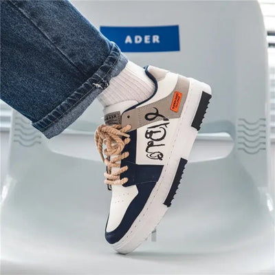 Baskets sport homme, sneakers respirantes, chaussures homme blanches et chaussures de basket en soldes. Modèle streetwear avec semelle orthopédique pour un confort optimal.