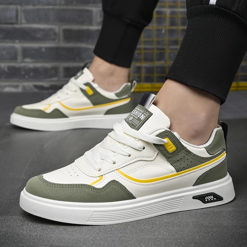 Jungle Shift - Sneakers Élégantes en Vert Émeraude et Blanc